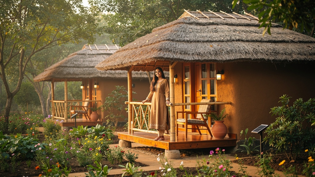 Eco-friendly accommodation near Ratanmahal