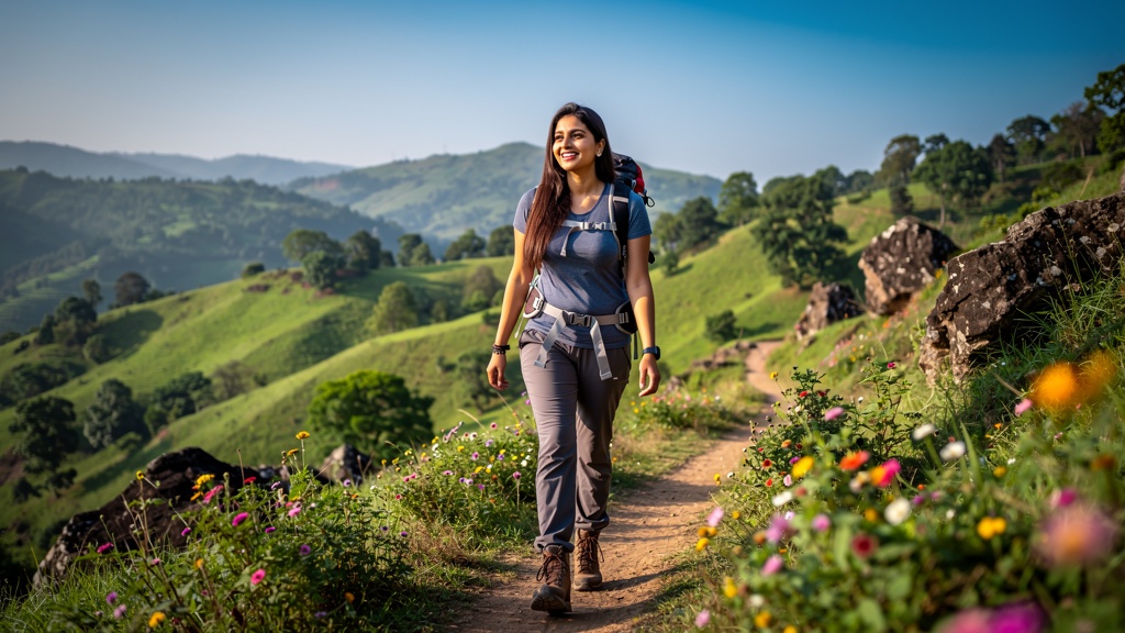 Trekking trail in Dahod hills
